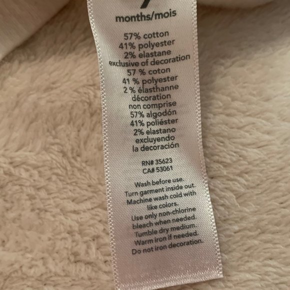 Carter's White Boho Embroidered Look Shacket Size 9 Months - Picture 13 of 15